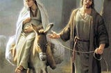 Christmas Eve: Frustrated Joseph and Miracle Mary