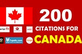 300 Local Citations for Canada