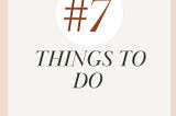 Stop Caring about 7 Things