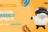 Algem’s weekly update #1