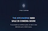 $AXV Seed Sale - Apexaverse announces its upcoming ICO (Updated)