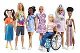 Mattel Releases a new range of diverse Barbie dolls including a doll with vitiligo