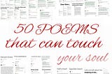 My poems on "MEDIUM":