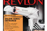 Revlon 1875W Infrared Heat Hair Dryer for Fast Drying and Elevated Shine