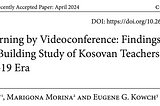 Studimi “Beyond Learning by Videoconference: Findings from a Capacity-Building Study of Kosovan…