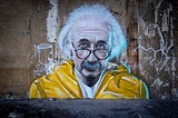 Graffiti of Albert Einstein