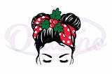 Messy Mom Wear Christmas Headband SVG Cricut Cutting Files