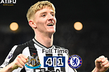 Newcastle Dominates Chelsea in Spectacular 4–1 Victory