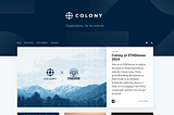 Colony blog screenshot