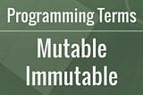 Javascript: Mutable & immutable data type