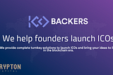 Krypton Capital Launches ICOBackers — a Full-Service Marketing Agency for ICOs