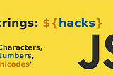JavaScript Strings Hacks Banner Image