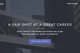 Providing a Fair Shot at a Great Career — Announcing Strive Talent