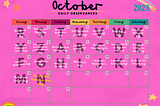 My Calendar: a Manifestation Storybook