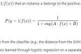 Platt Scaling