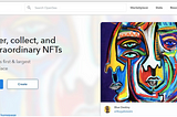 OpenSea homepage