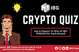Buckle up iBGians! Crypto Quiz is still going! Everybody is welcome.
