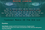 Emerging Media: Alternate Reality Games, Artificial Intelligence, and Machine Learning USC Panel