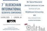 Dr. Sara Hourani of Middlesex University to Present Blockchain Research at ISC2025