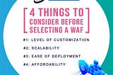 How to choose a suitable WAF?