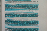 Medium Readers Highlighting Articles Like a Law Student