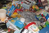 A pile of miscellaneous junk. Image: Jen (cropped) https://www.flickr.com/photos/jenrab/4877784036 CC BY 2.0 https://creativecommons.org/licenses/by/2.0/