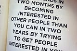 Being interested is better to be interesting