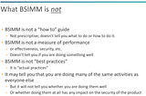 Reflecting on BSIMM