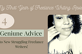 My First Year of Freelance Writing Review.