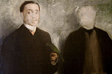 A painting called “Deux hommes en pied” by French painter Edgar Degas