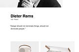 Dieter Rams Poster