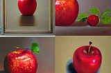 Stable DIffusion “red apple”