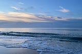 Calming ocean waves