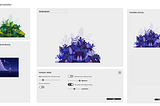 The interface of the tool with an example. At the top left is the original graphic, below it you can see the image which colors are used. In the middle of the image is the newly colored illustration including a toolbar for optimizing the coloring, e.g. brightness.