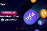 DAMO is LIVE on QuickSwap