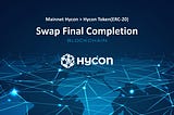 Mainnet Hycon > Hycon Token(ERC-20) Swap Final Completion