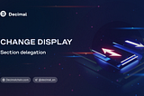 Display adjustment in the “Delegation” section