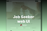Creative & Modern WebUI design Of Job Seeker.