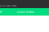 Android: Custom Toolbar