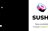 Sushi (SUSHI) now available on the iTrustCapital Crypto IRA Platform