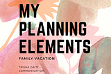 Planning Elements