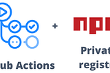 Installing packages from private npm registry with GitHub Actions