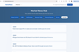 🚀 I Launched A WebApp— Your One-Stop Destination for Market News Updates 📈