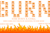 SHIB Burn&Chill Official Appearance