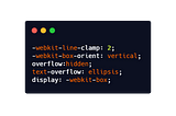 multi-line text overflow in css