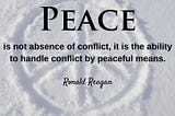 How to make peace…and keep it