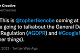 Twitter Takeovers: A Conversation About GDPR and Google Fonts