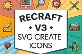 Recraft V3 SVG Icons — Created on Cartario.com