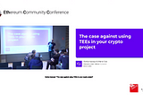 Gorka Irazoqui: “The case against using TEEs in your crypto project”