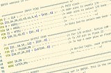 Screenshot of computer code